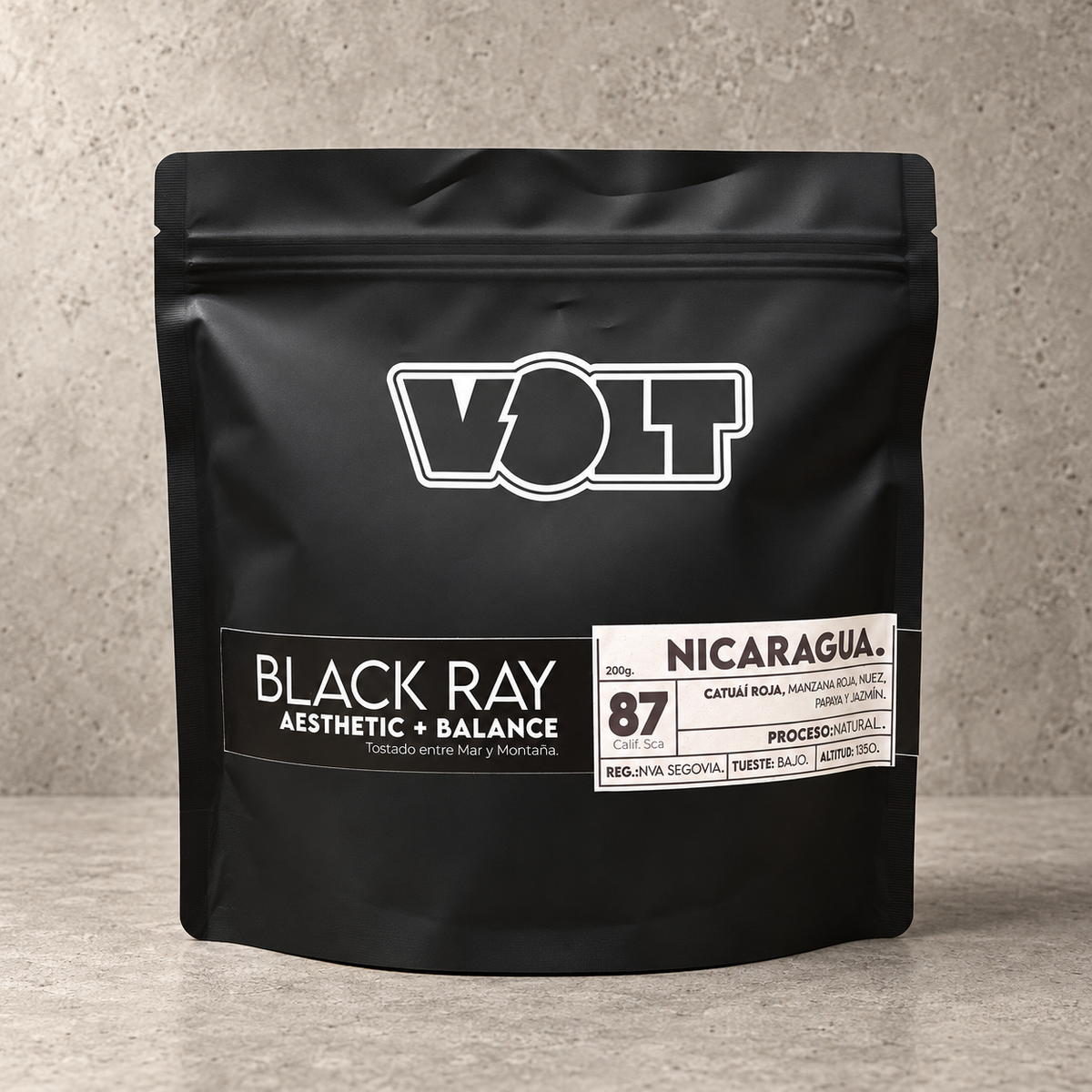 VOLT Nicaragua Black Ray 200 g café de especialidad